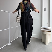 adjuster color stitch suspenders PT/black