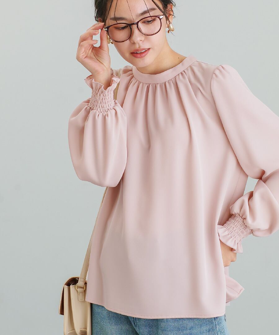SALE 30％OFF】【 ディテール映え 】ソフトツイル・袖口シャーリング