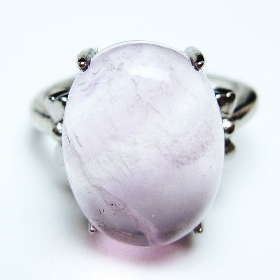 フローライト リング 蛍石 指輪 フリーサイズ 18号 一点物 メール便可 [M便 1/20] 115-7051