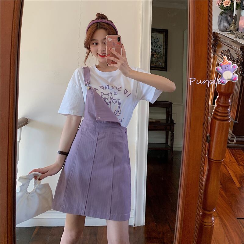 サマールーズプリント柄ショートTシャツ ハイウェストウェストスカート 夏物 クレセントシティ64465143006