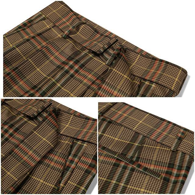 LQ Y's for men ワイズ チェック柄 ブラウン スラックス M LQ Y´s for men ワイズ チェック柄 ブラウン スラックス M 【公式通販】