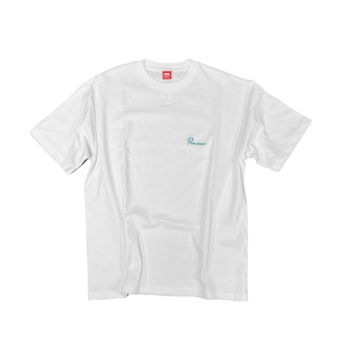 <POMONA> Embroidered ビッグシルエット ハイグレードTシャツ