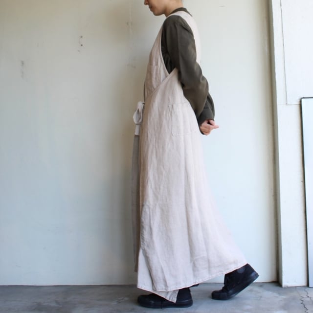 KINOTTO Ox Apron キノット リネンOXエプロンワンピース 251O-01 麻