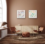 絵画/アートパネル/インテリア/モダン/北欧/おしゃれ　アートパネル 2枚セット