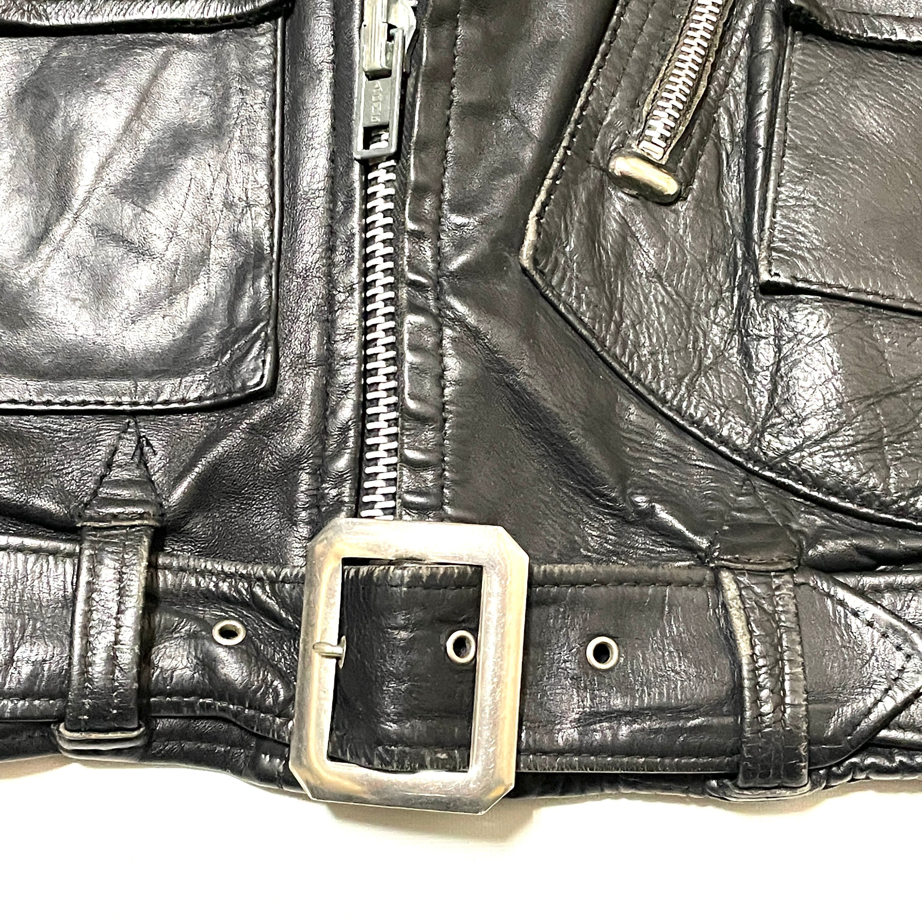 70s British Cycle Leathers ヴィンテージ ロンジャン ライダース 