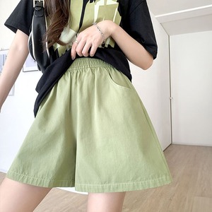 ワイド ショートパンツ レディース 春夏秋 Aライン 短パン おしゃれ カジュアル 大人 かわいい ゆったり ラフ ワイドパンツ ハイウエスト ウエストゴム 大人可愛い 大人女子