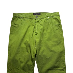ETRO pistachio green twill pants