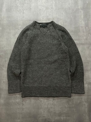 90's MASAKÏ MATSUSHÏMA HOMME - cutting v-neck knit
