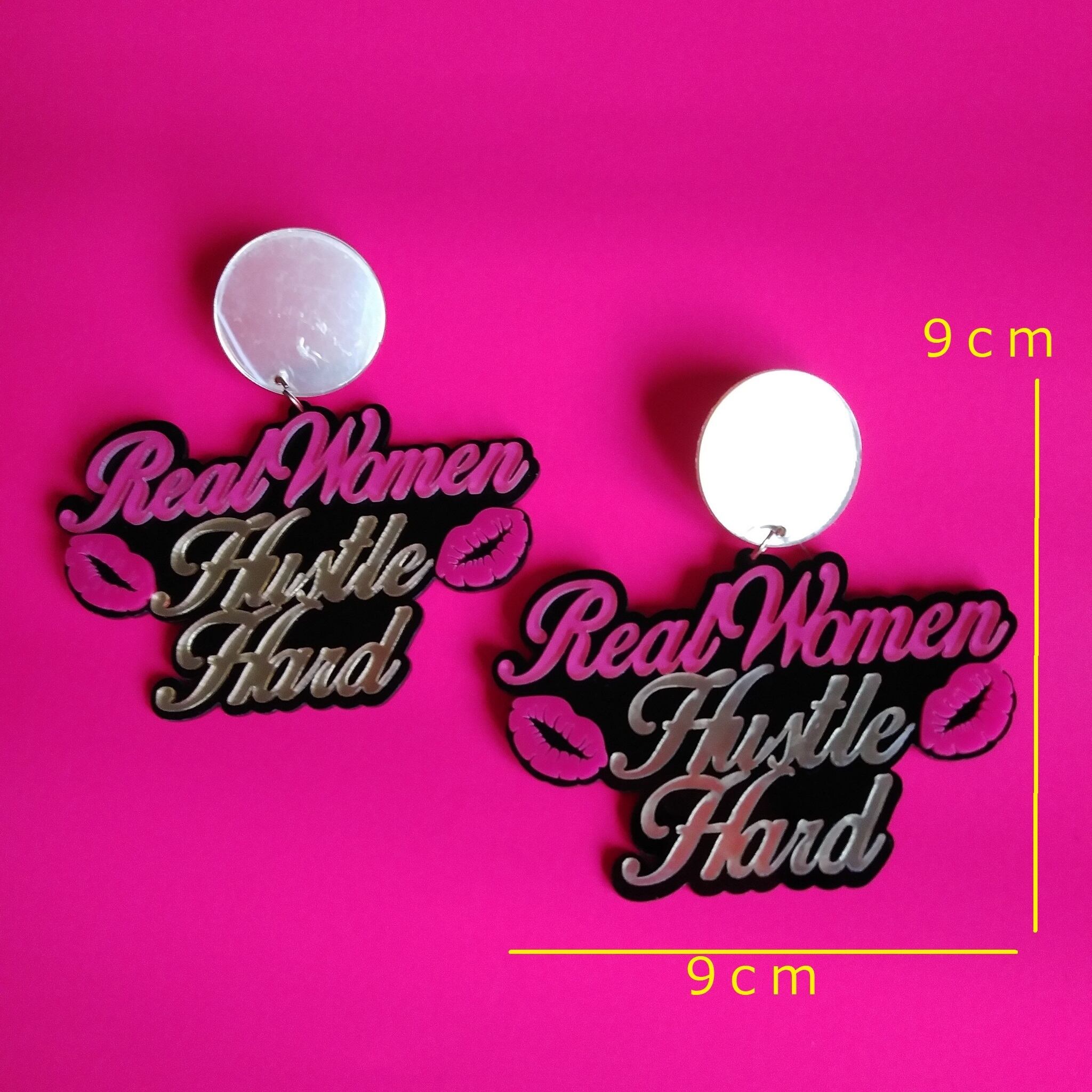 パワフルピアス BIG ハッスル 大振り 大きい 大ふり ピアス イヤリング 唇 クラブ イベント 衣装 ダンス 派手 個性派