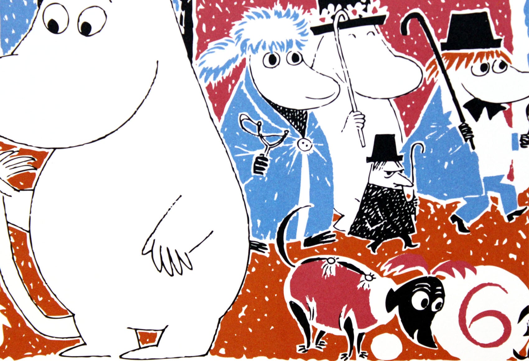 ムーミン 北欧 Putinki「ムーミントロール 6」送料無料 フレーム選択可能 展示用フック付アートポスター 絵画 インテリア アート