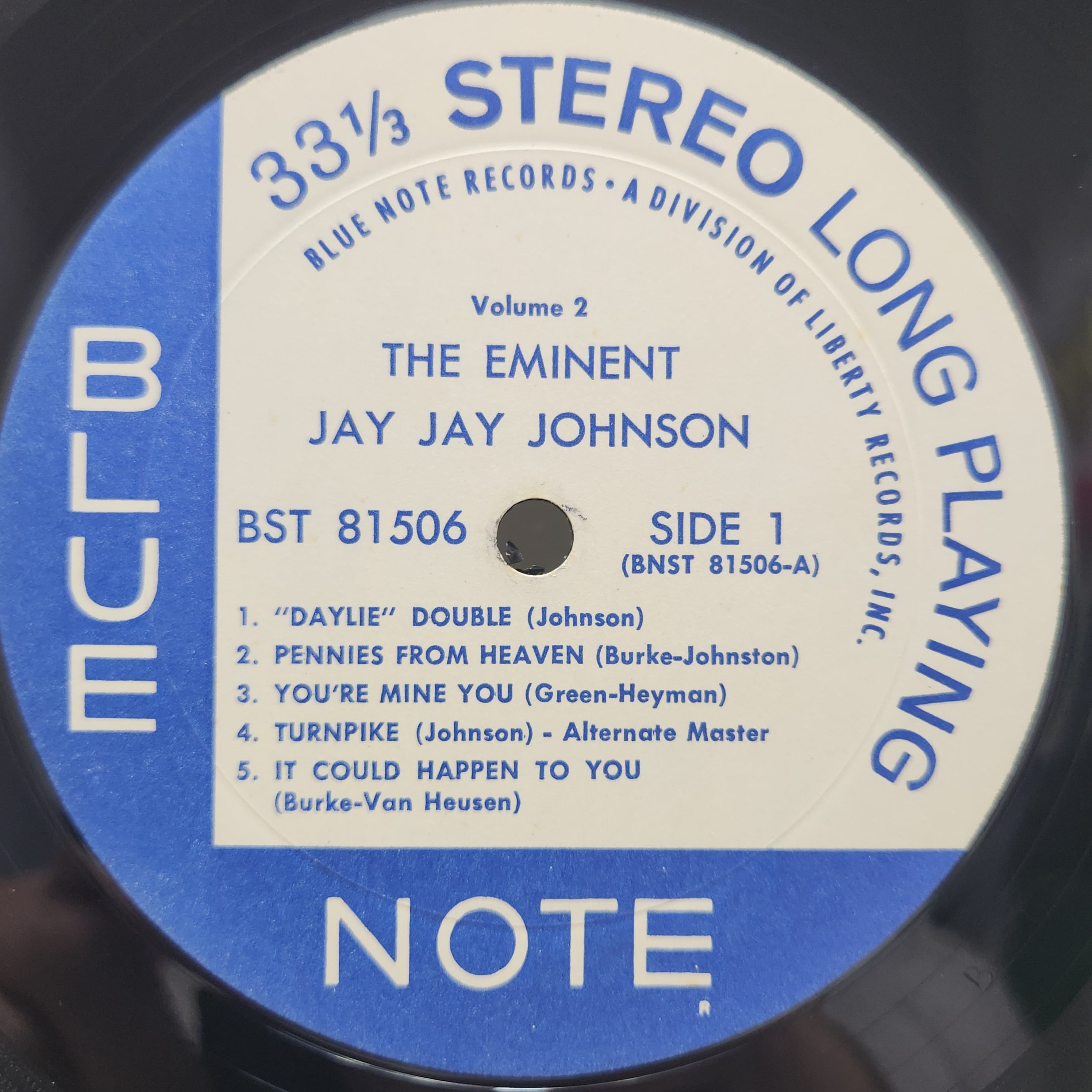 J.J. Johnson / The Eminent Jay Jay Johnson Volume 2 [BST 81506] - 画像4