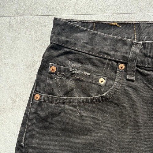 【W34 L30】90s USA製 levi's black 511 詳細写真11