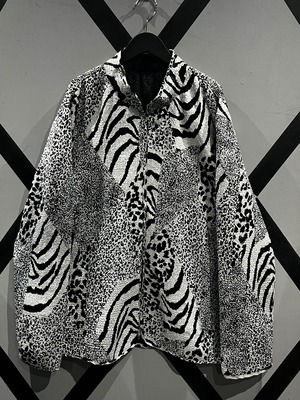 【X VINTAGE】"Reversible" Animal Pattern Vintage Loose Haori Jacket