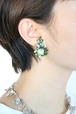 Vintage Green Bijoux Earrings Made In Austria