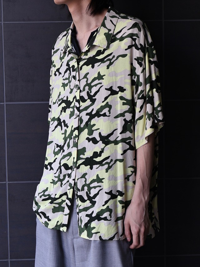 camouflage over shirt