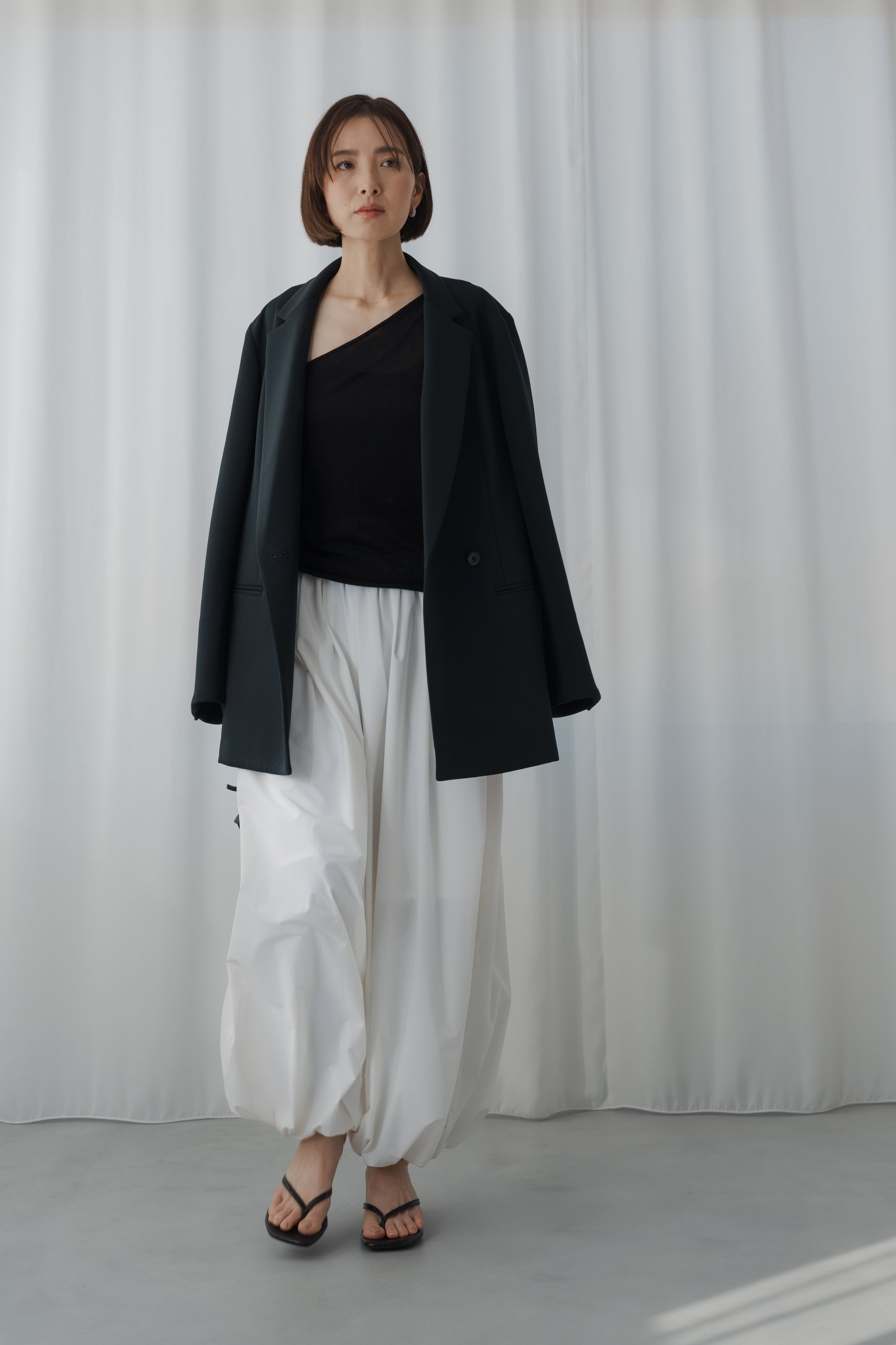 roughlow sheer balloon pants White サイズ2 sheer balloon pants(white)ご注文から一週間前後で発送 | roughlow