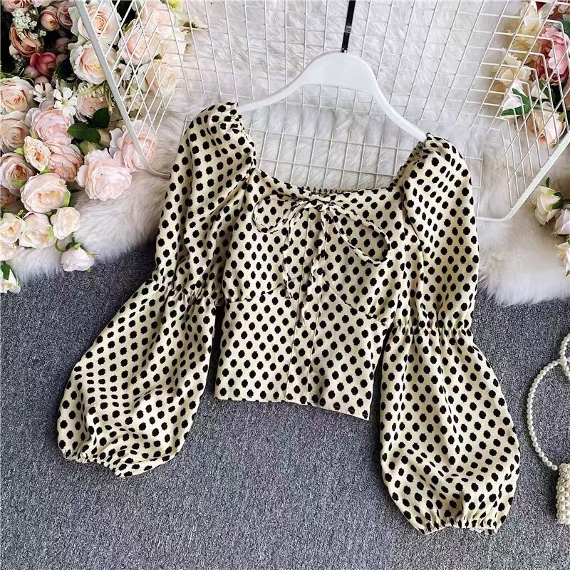 ドットブラウス　AJ44170-D01