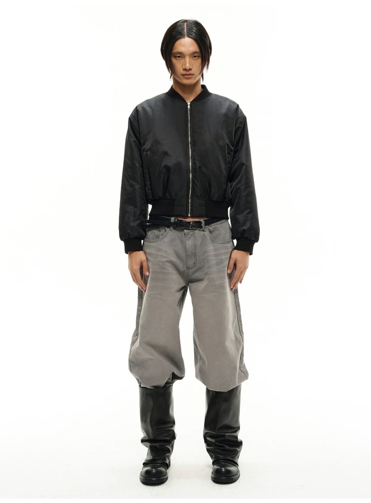JCAESAR STUDIO Pleated Leather Boots | 匁.Store
