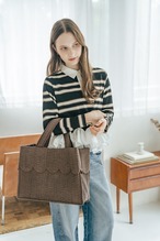 New color【Square Tote】Scallop Medium