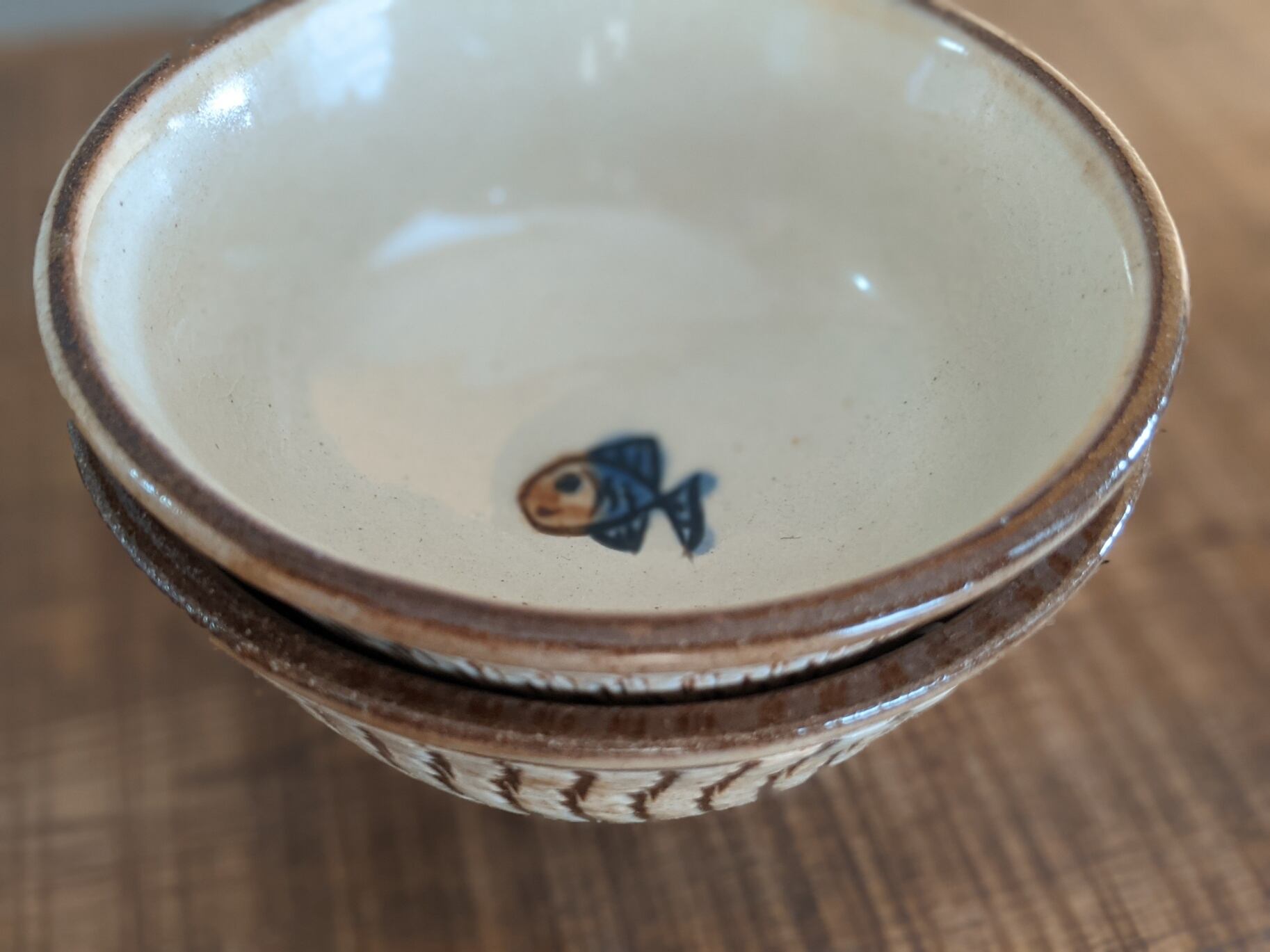 やちむん マカイ4寸（飛鉋魚紋） | ノモ陶器製作所 | inoya | Basic