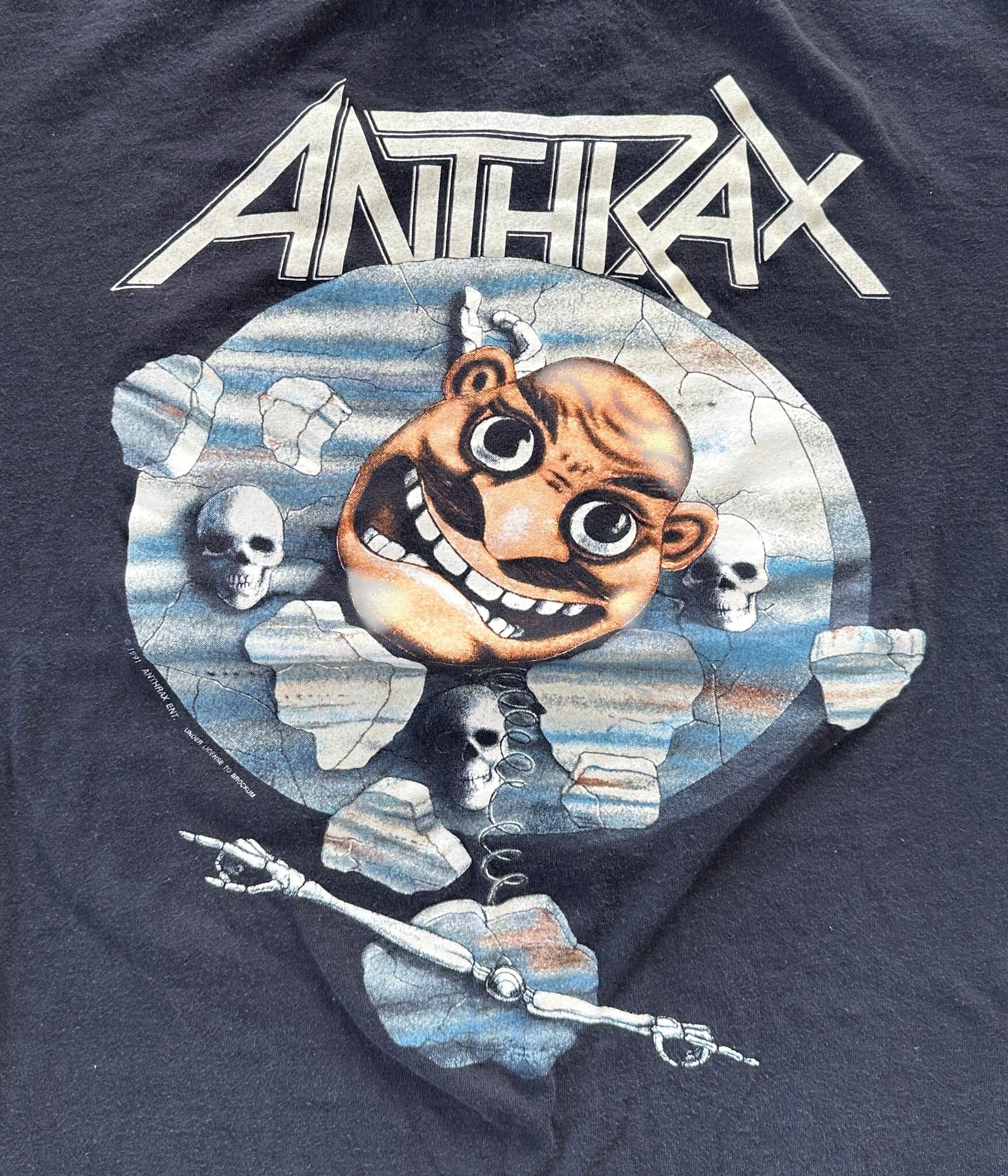 ANTHRAX- Vintage 90s XL Heavy Metal Band T-shirt MADE IN U.S.A