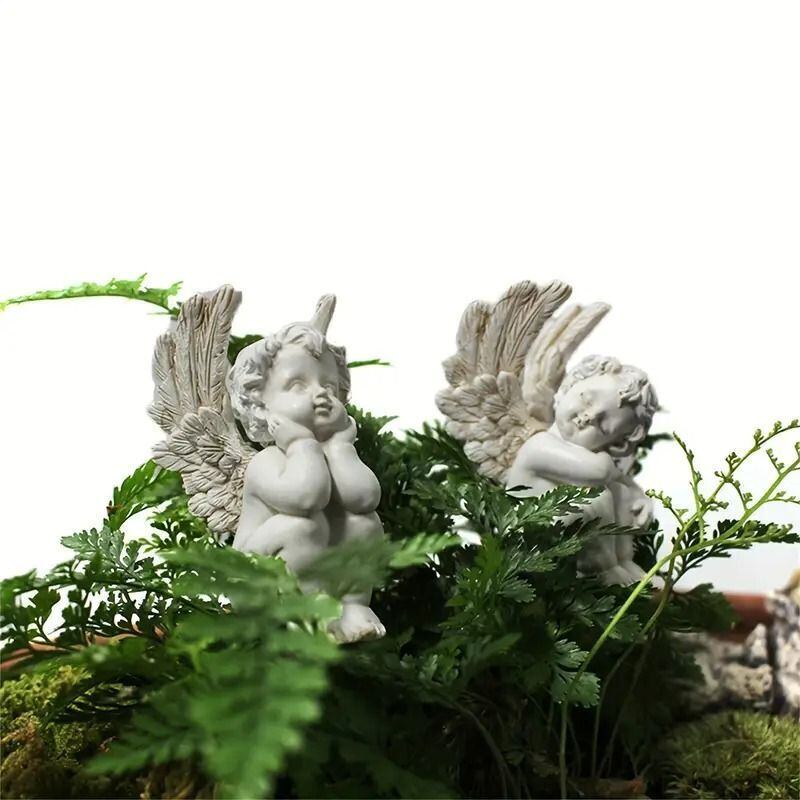 天使 ガーデンオーナメント 5点セット 庭飾り かわいい 癒し