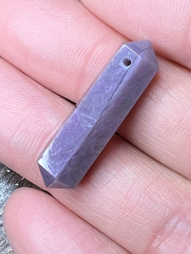 d ピンクスギライト ダブルポイントペンダントヘッド