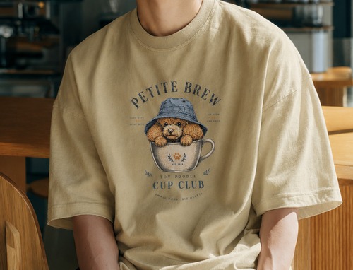 Poodle in a Teacup Vintage Tee