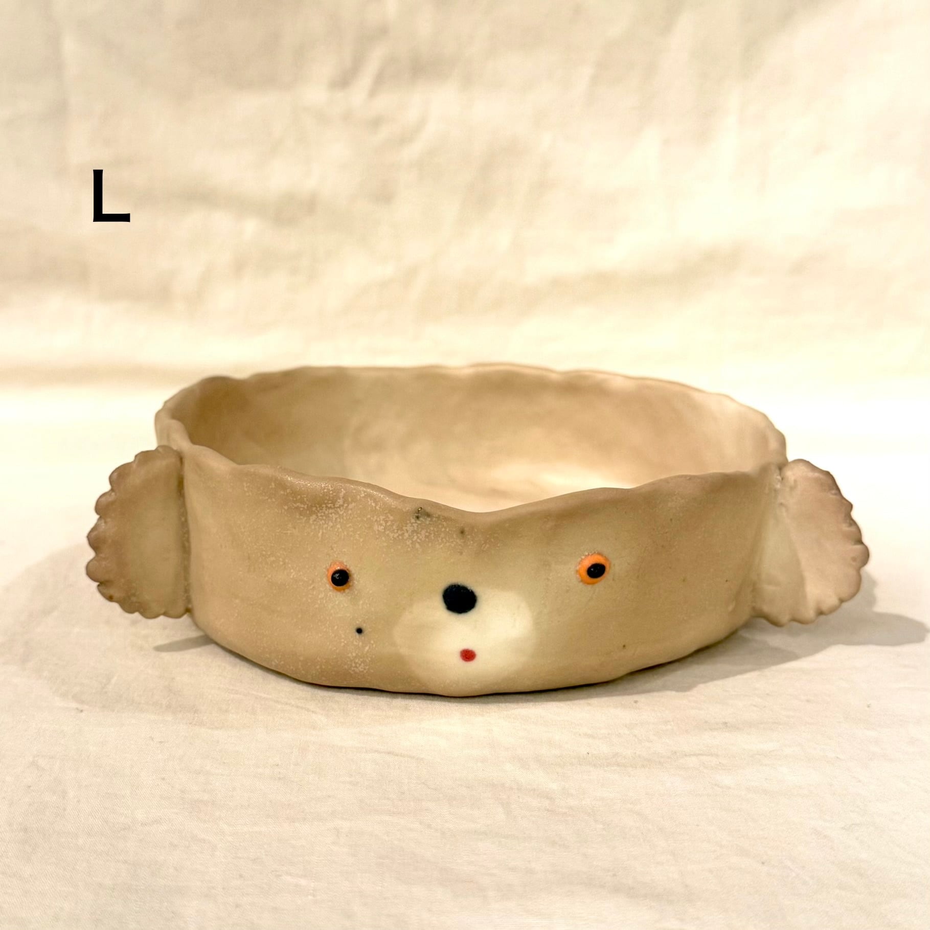 新品 未使用品 増田光 平台皿 植木鉢 陶器 小物置き 大皿 平皿 増田光 / コアラ平鉢【I～L】 | cafe&books bibliotheque ONLINE STORE
