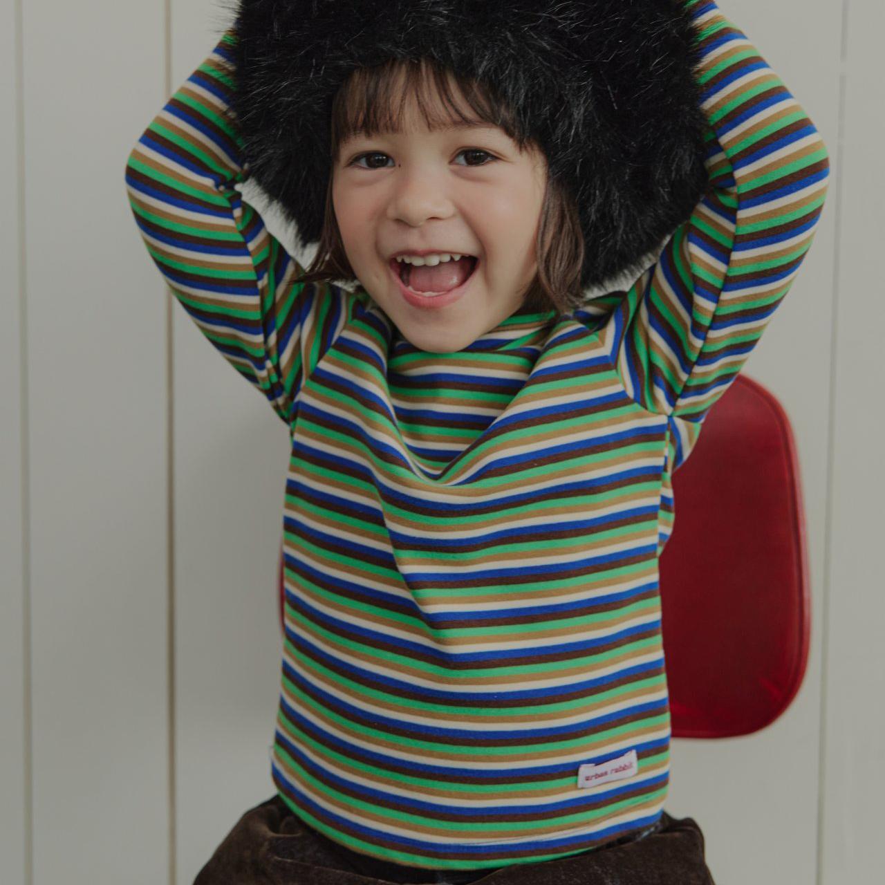 «予約»«ジュニアサイズあり»«Urban rabbit» ボーダートップス 2colors