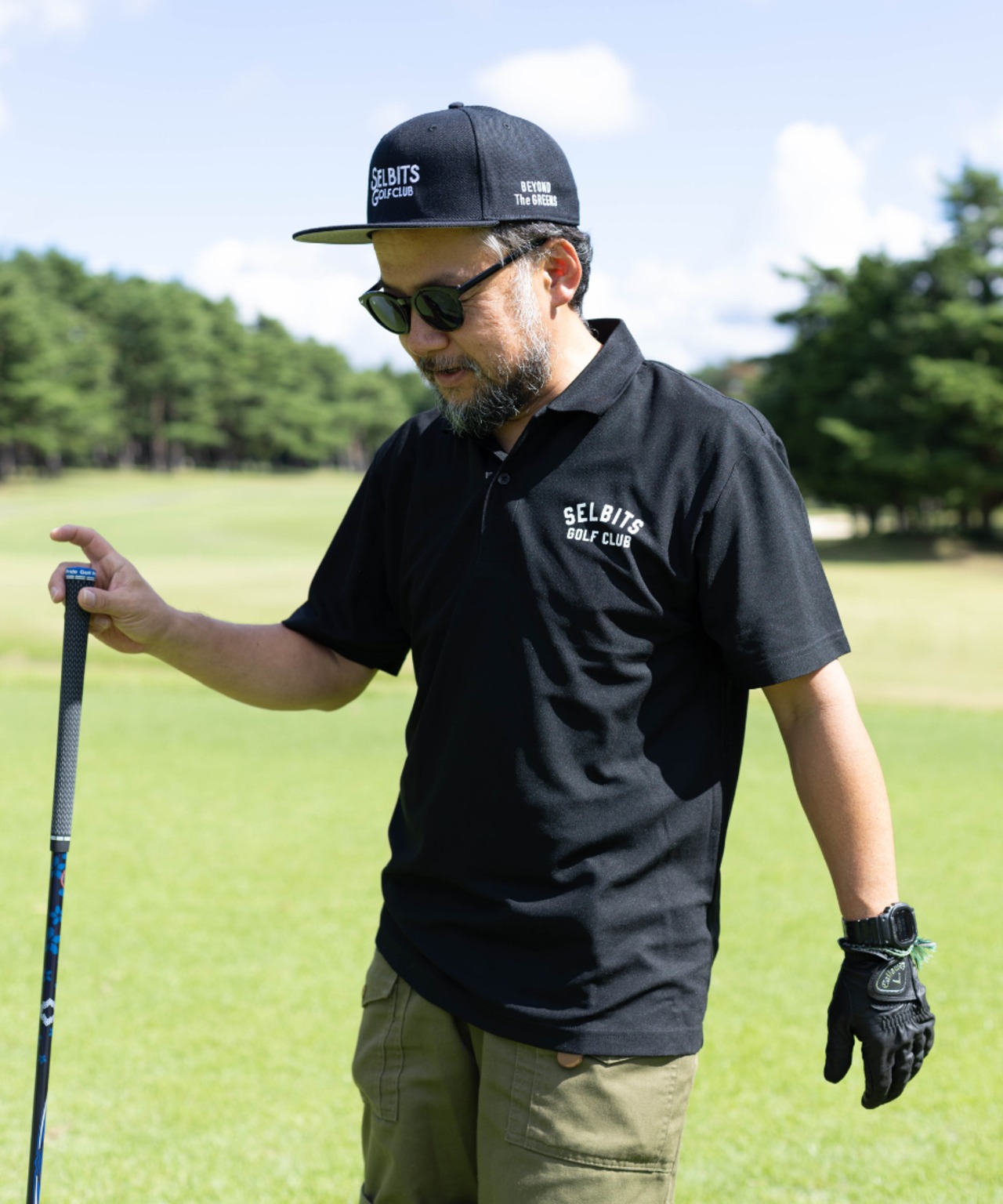 ROCKER Polo ”black” / ロッカー柄ポロシャツ