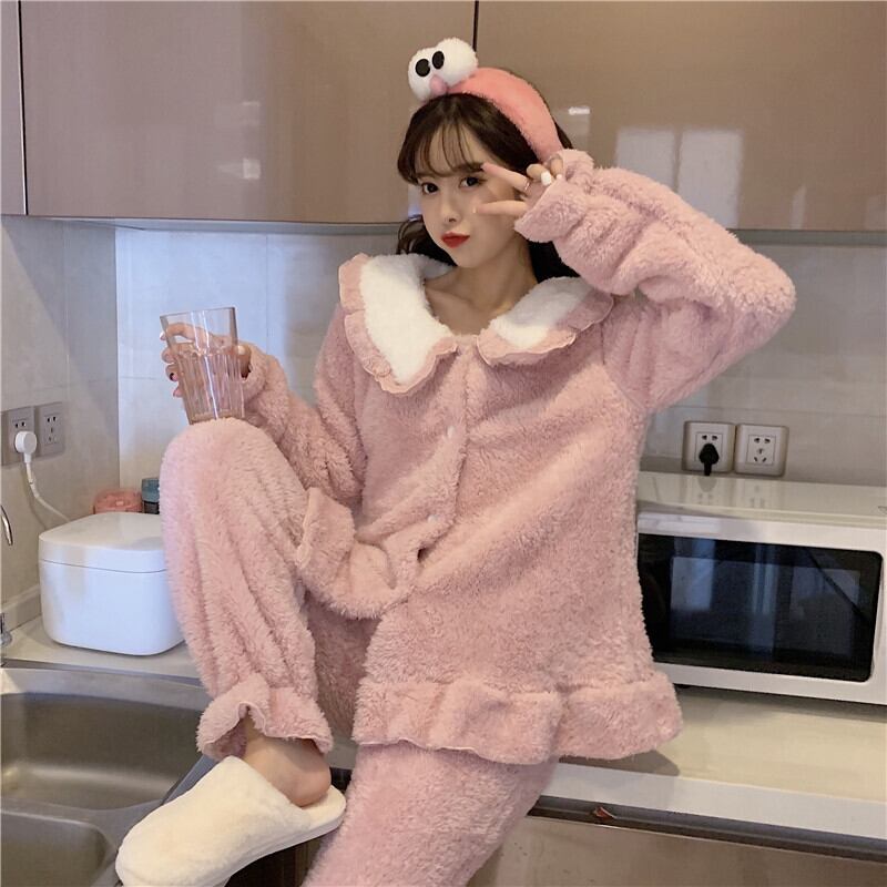 オータムウィンターレディースルーズスタイルコーラルベルベットカジュアル ロング 秋物 冬物 YY-ファッション3867284313