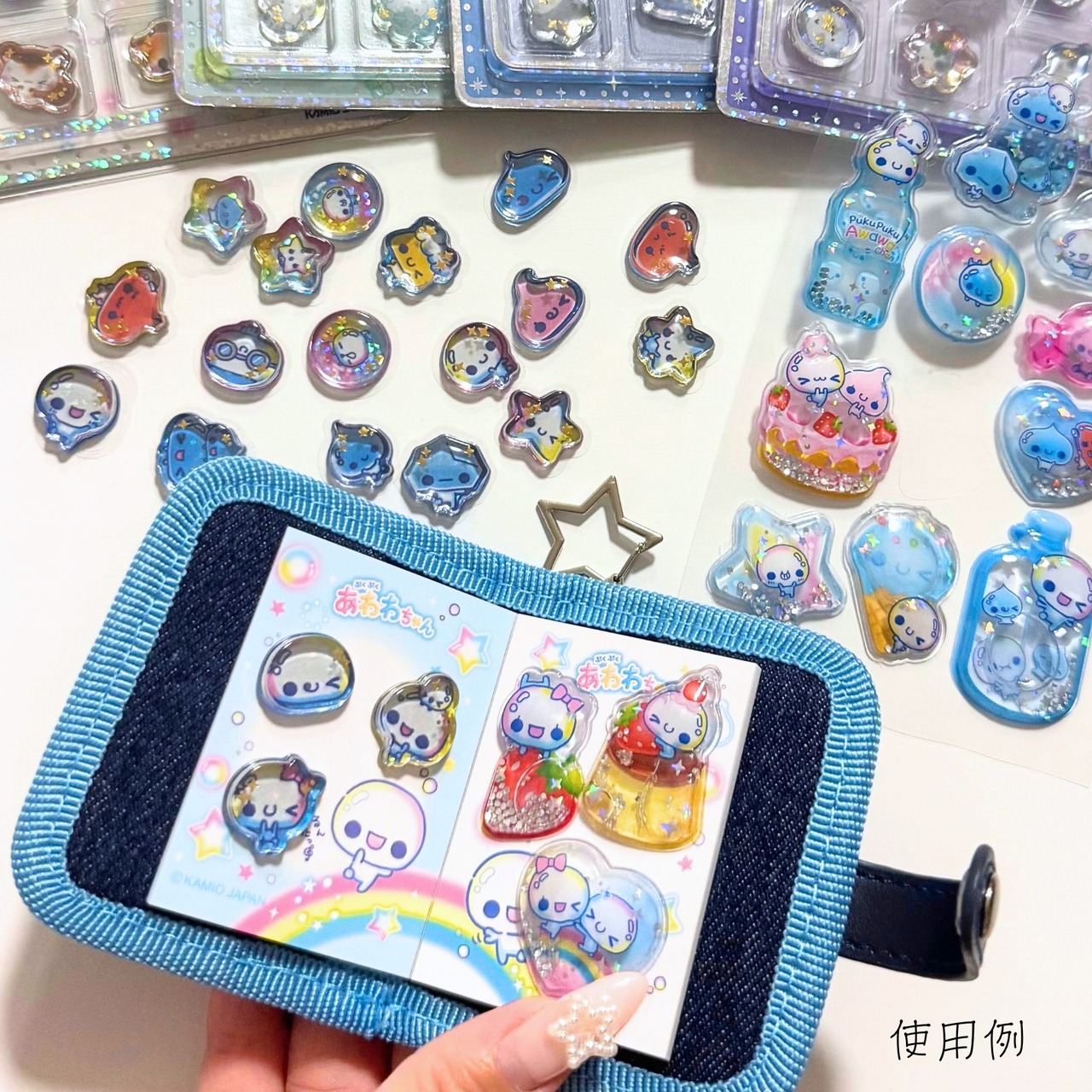 カミオジャパン　デニムシールブックキーホルダー　シナモロール - 3