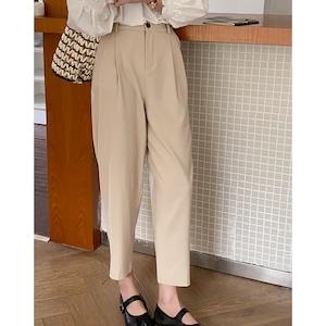 cropped straight tuck pants N10714