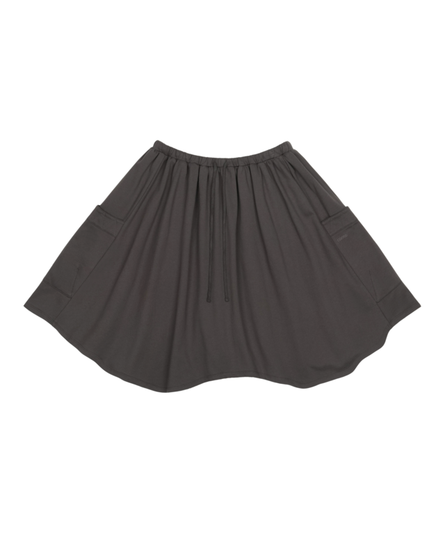 [COYSEIO] STRIPED LAYERED MIDI SKIRT CHARCOAL 正規品 韓国ブランド 韓国通販 韓国代行 韓国ファッション コイセイオ 日本 店舗