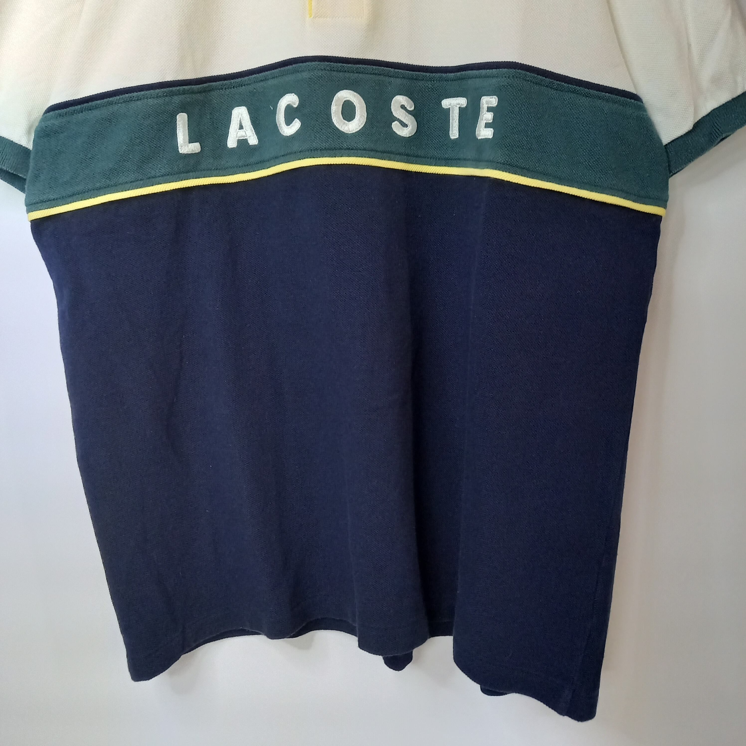 ビンテージ ラコステ Tシャツ LACOSTE 刺繍ビッグロゴ 90s