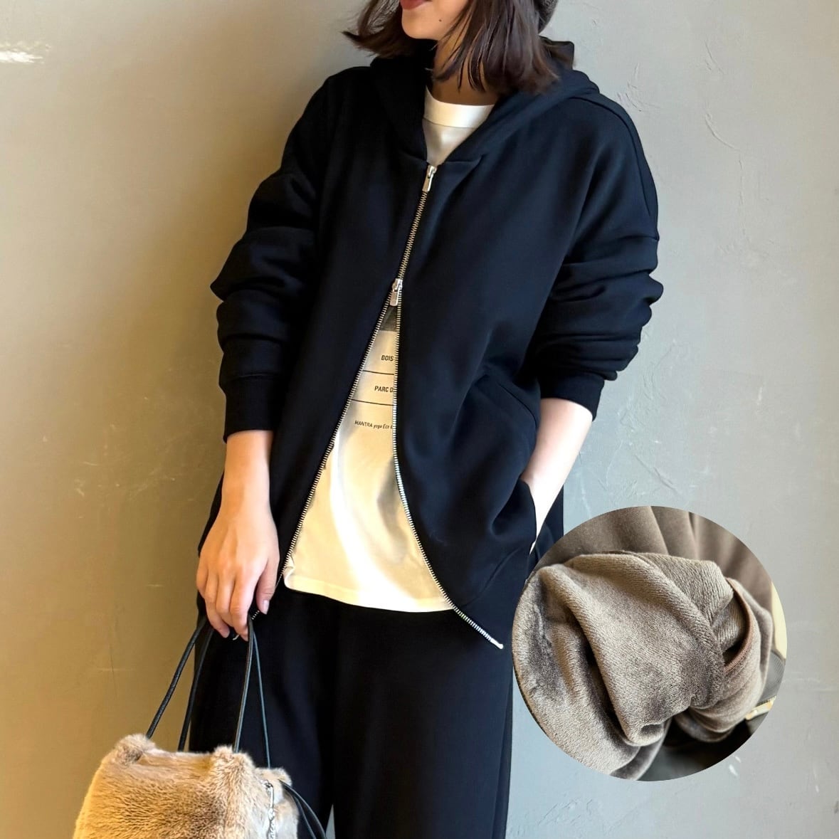 美品 cafune: カフネ / シアージップパーカー cafune; 】FAMMETパーカー | valance 福井｜レディース セレクト