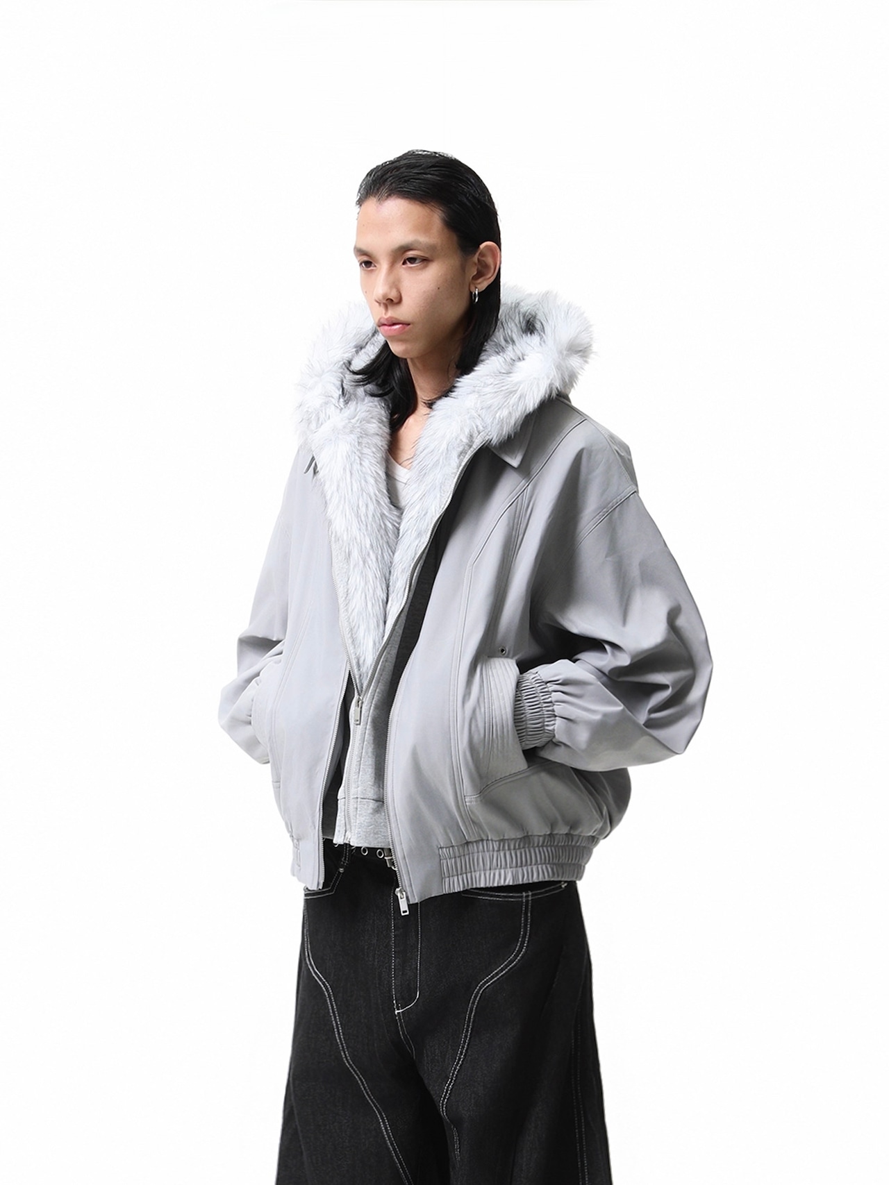 BOOGOOVOGUE Faux Fur Hooded Jacket