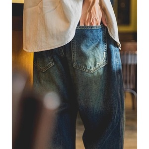 リラックスストレートロールアップジーンズ 10128