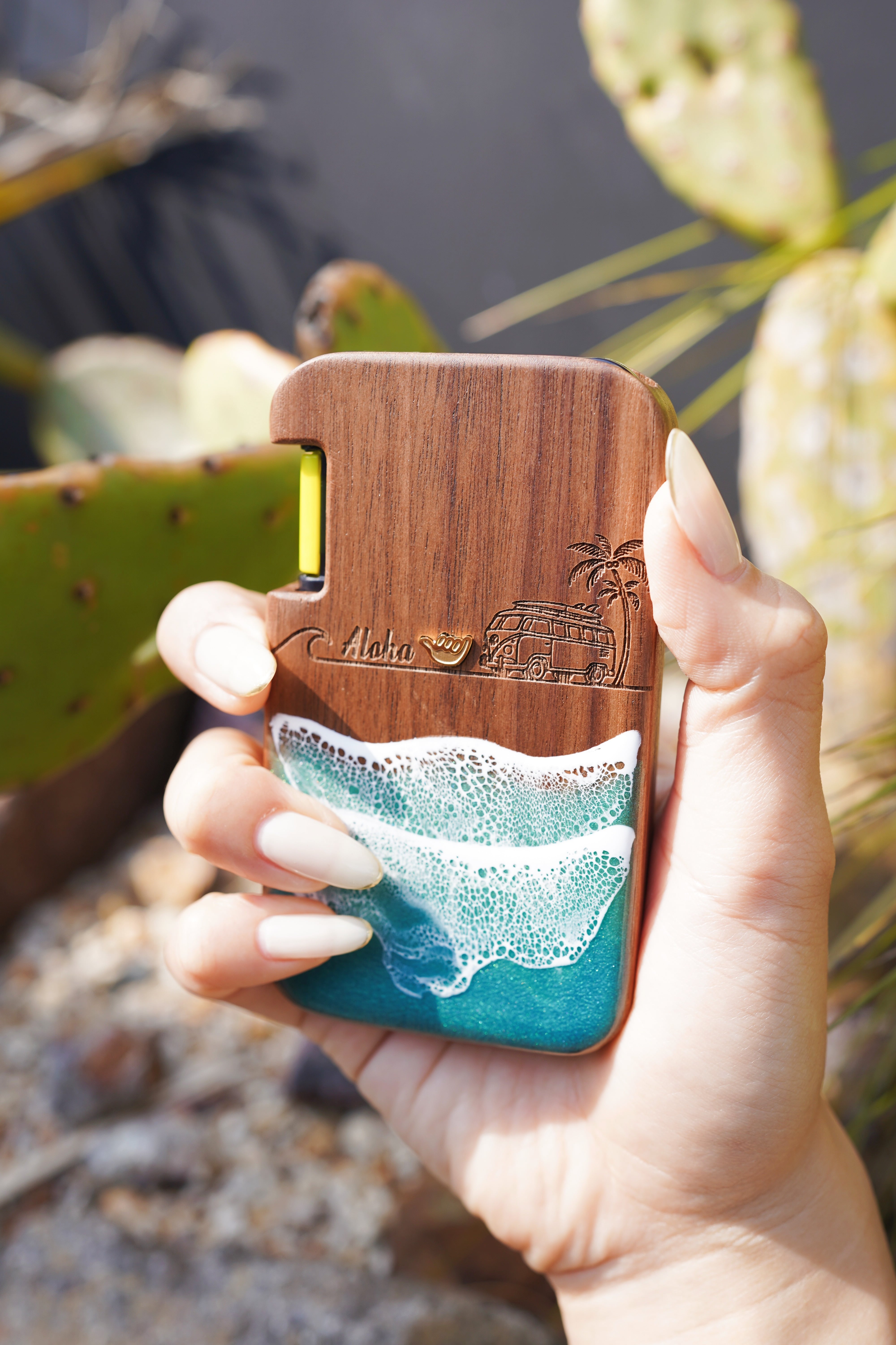 MINTIA wood case(resin) | ALOHA GLASS