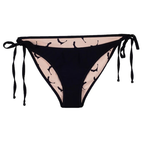 Gonne Tanning Reversible Bikini Bottom - Black + Cat