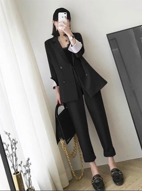 アウター ジャケット ミディアム丈 袖あり 薄手 長袖 Vネック 襟付き