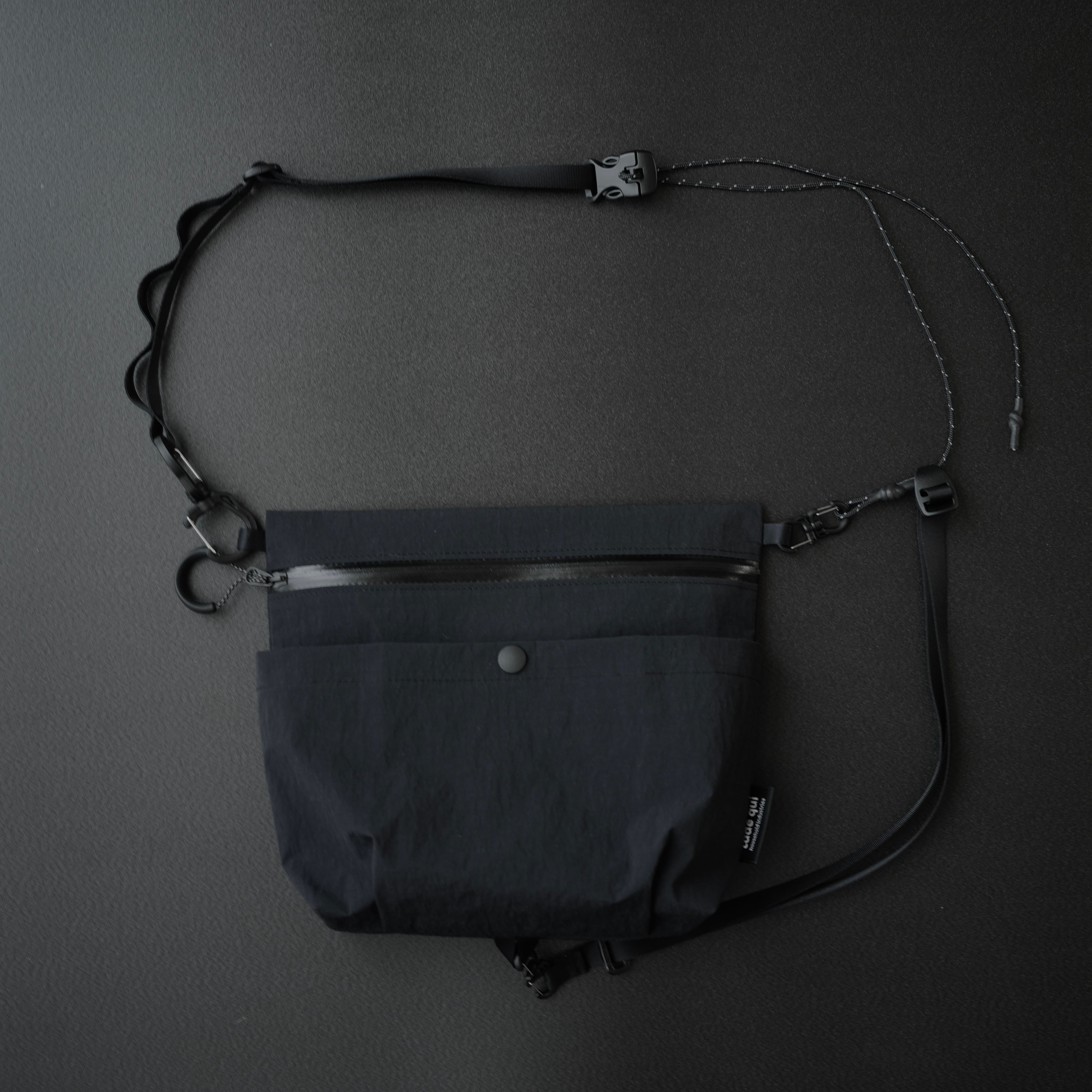sacoche×SACOCHE / KONBU®︎ / black & cordura 30D ripstop nylon / black