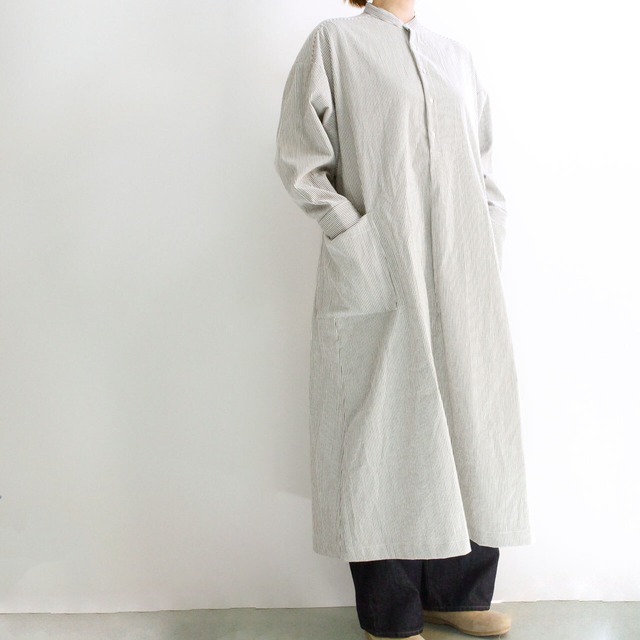 sasanqua by trees サザンカバイツリー　CALM DAWN SHIRTS DRESS　AN-168　カームダウンシャツドレス