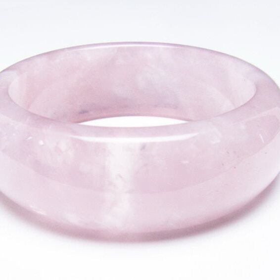 ローズクォーツ バングル 一点物 メール便可 [M便 1/10] 111-37036
