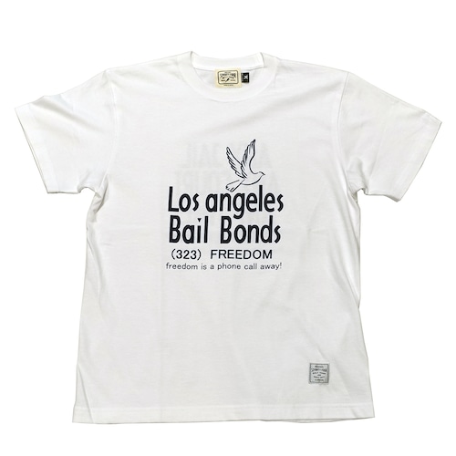 SEVENTY FOUR(セブンティーフォー) / T-SHIRT(LA BAIL BONDS)(WHITE)(STF23SUMMER3)(Tシャツ)