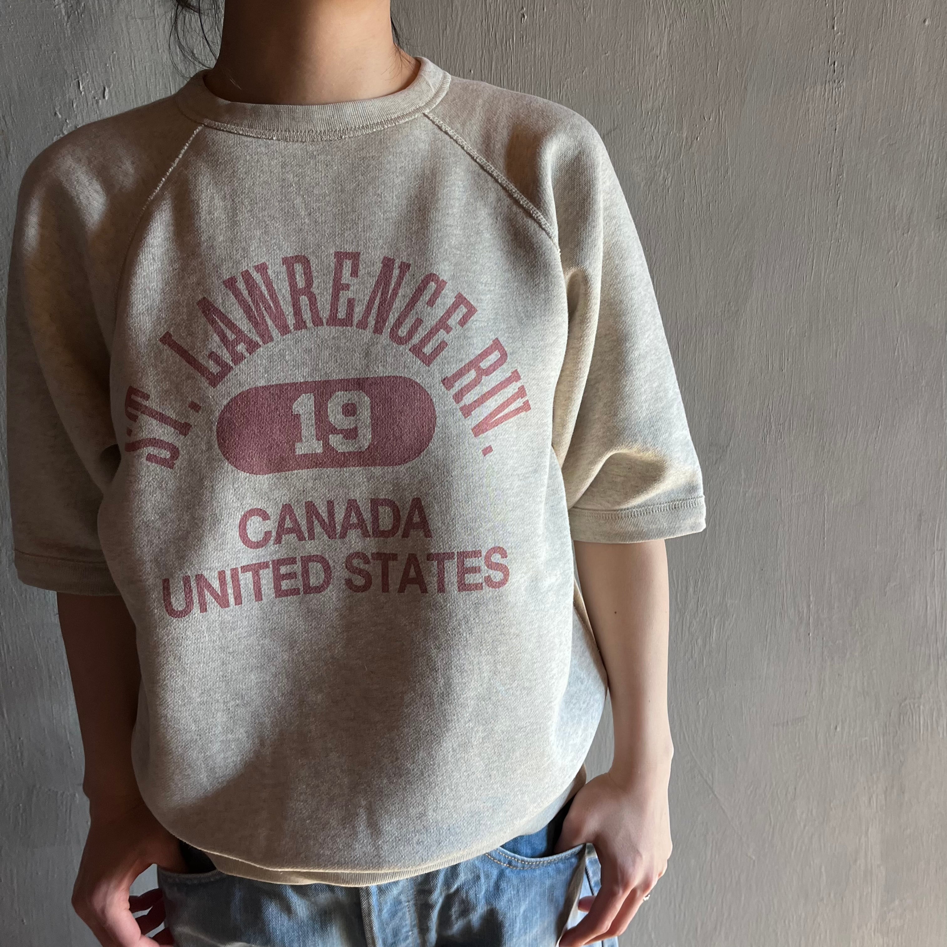 CIOTA |スビンコットン裏毛半袖スウェットシャツ Light top gray