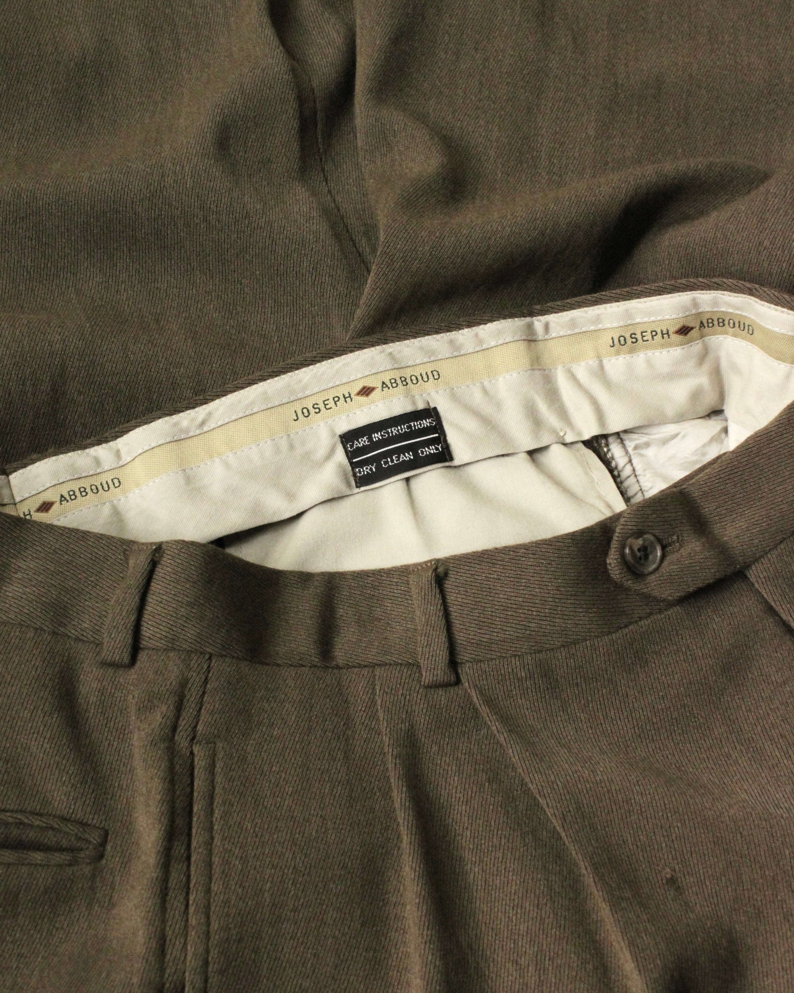 80s~ JOSEPH ABBOUD 2tac Wool Wide Slacks