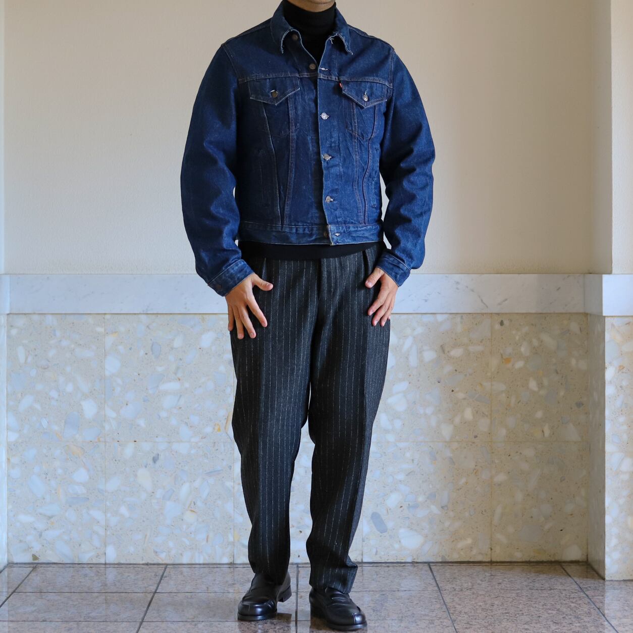 濃紺】80s Levis 71506 0216 Denim jacket size46L about size XL