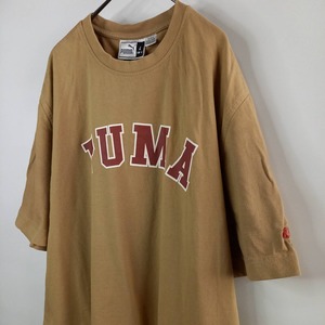 90s　オールド　プーマ　Tシャツ　半袖　ゲームシャツ　プリント　刺繍ロゴ　L